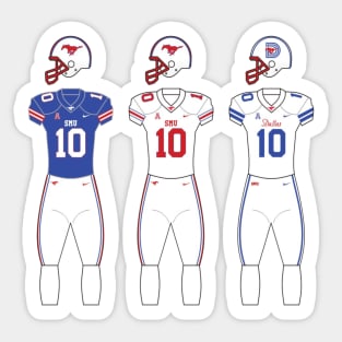 SMU Football Uniforms Sticker